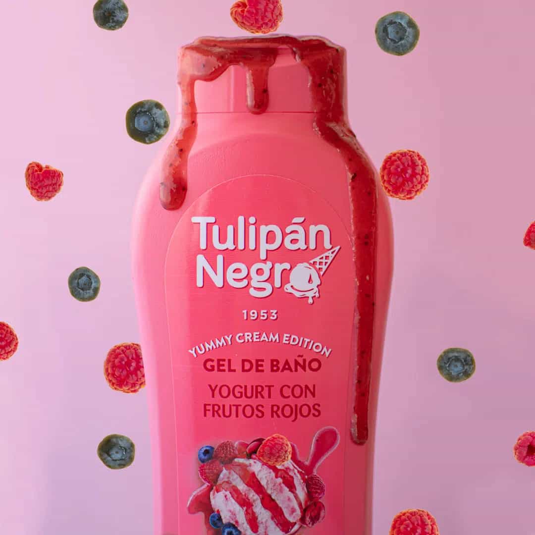 Gel de bain au yaourt et aux fruits rouges 650 ml - Image 2