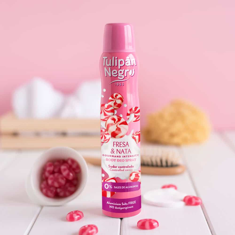 Déodorant Black Tulip Fraise et Crème Déo Spray 200 ml