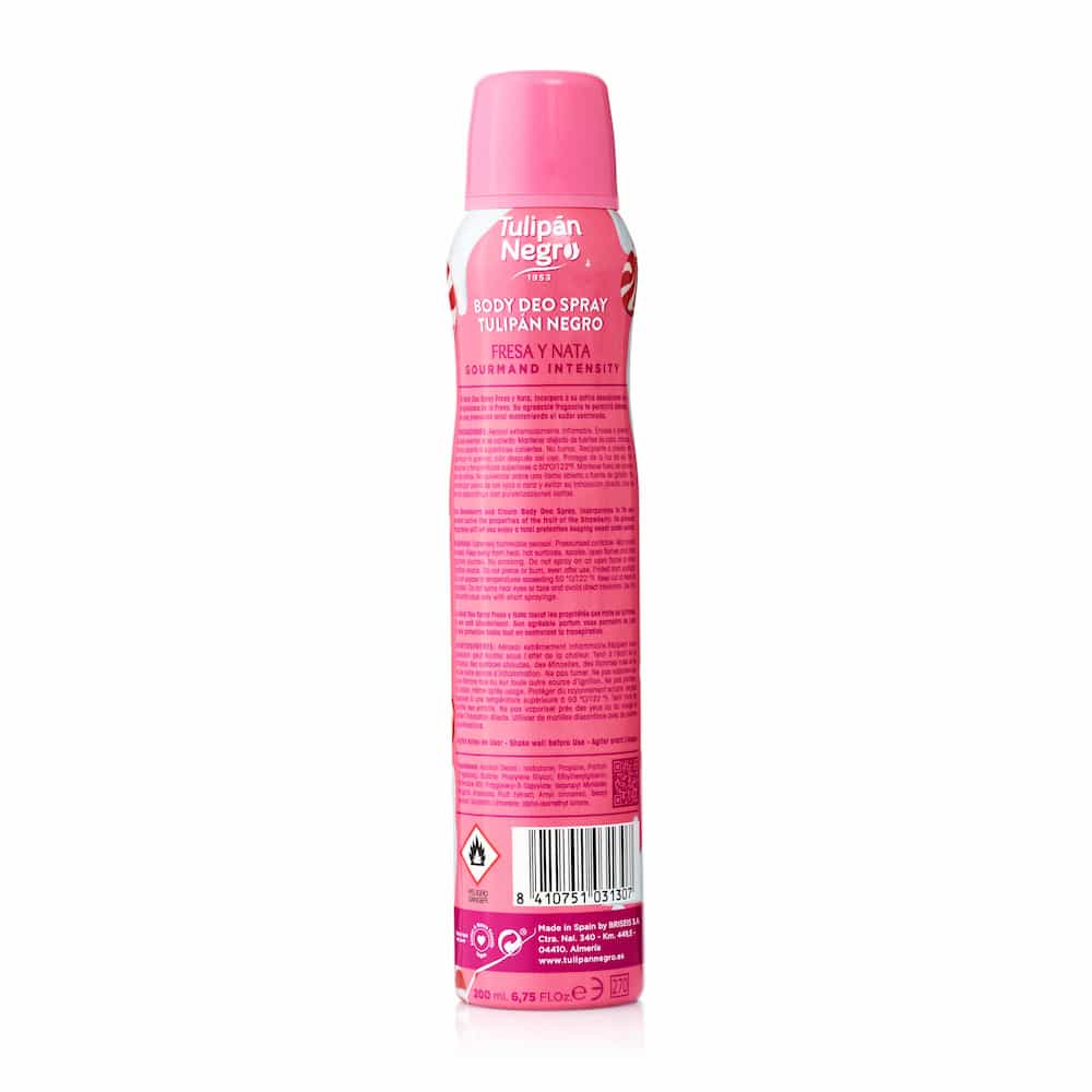 Déodorant Black Tulip Fraise et Crème Déo Spray 200 ml - Image 3