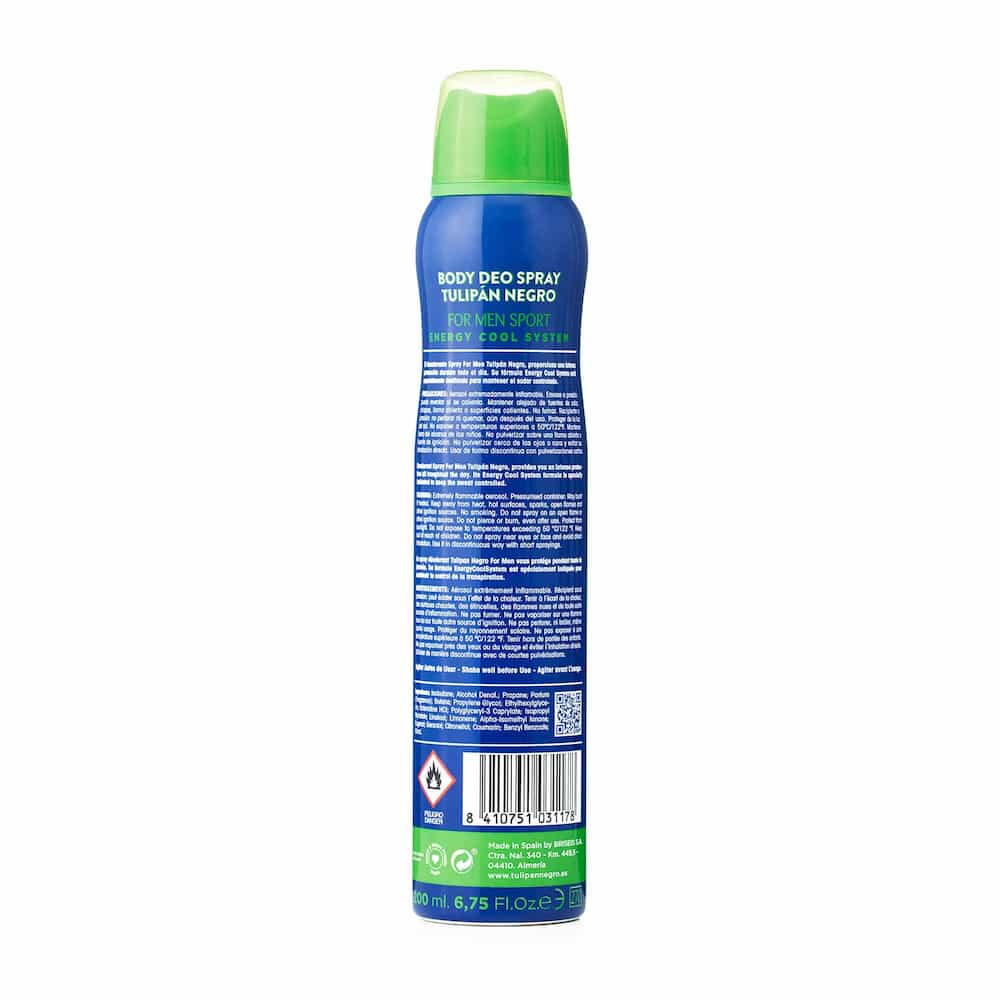 Déodorant Black Tulip Déo Spray Sport Homme 200 ml - Image 3